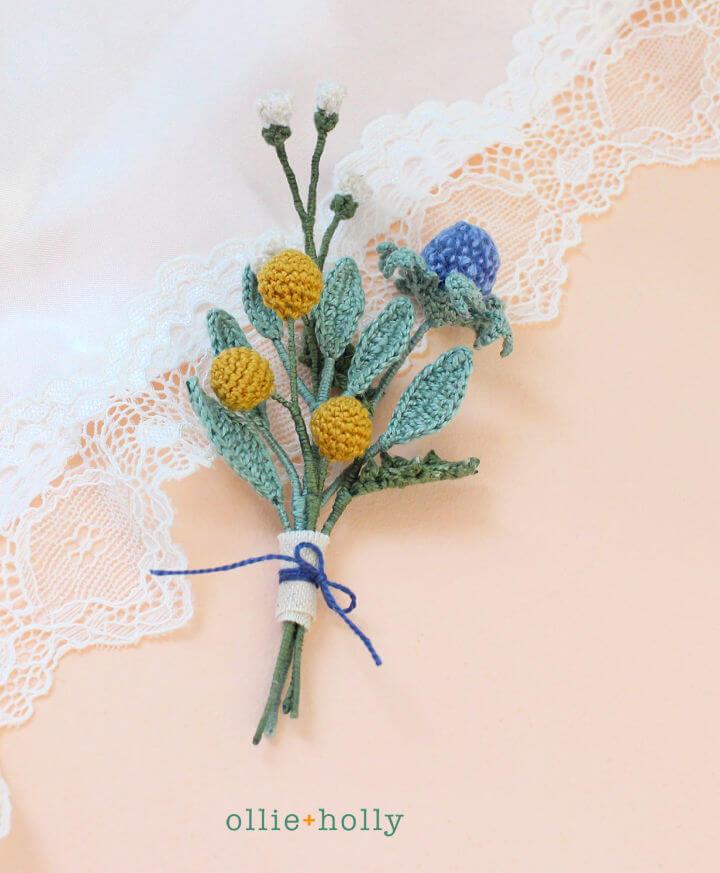 Crochet Tiny Flower Bouquet Pattern