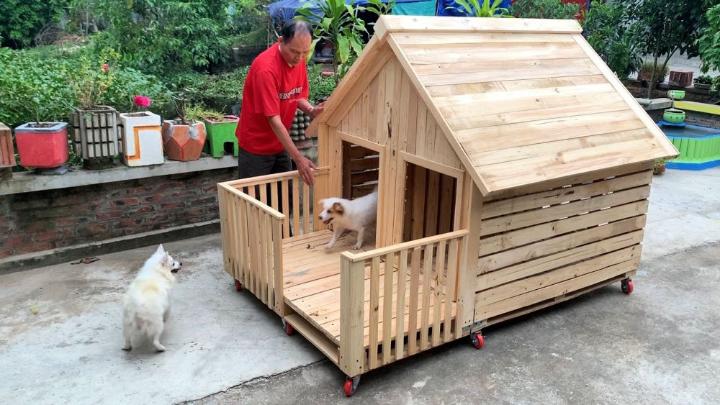 DIY Wood Pallet Dog House