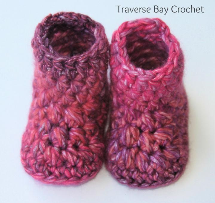 Delila Crochet Baby Booties Pattern
