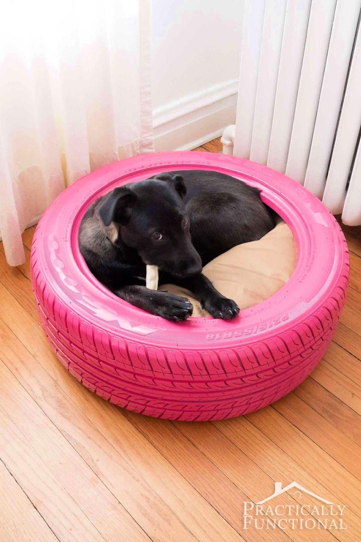 Dog Bed from Recycled Tire