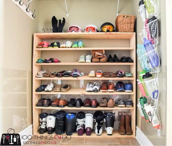 Easy to Make Sized Shoe Rack