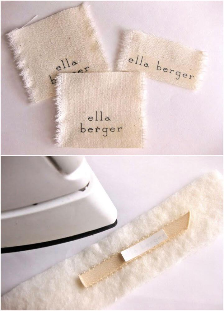 Fabric Label Name Tags