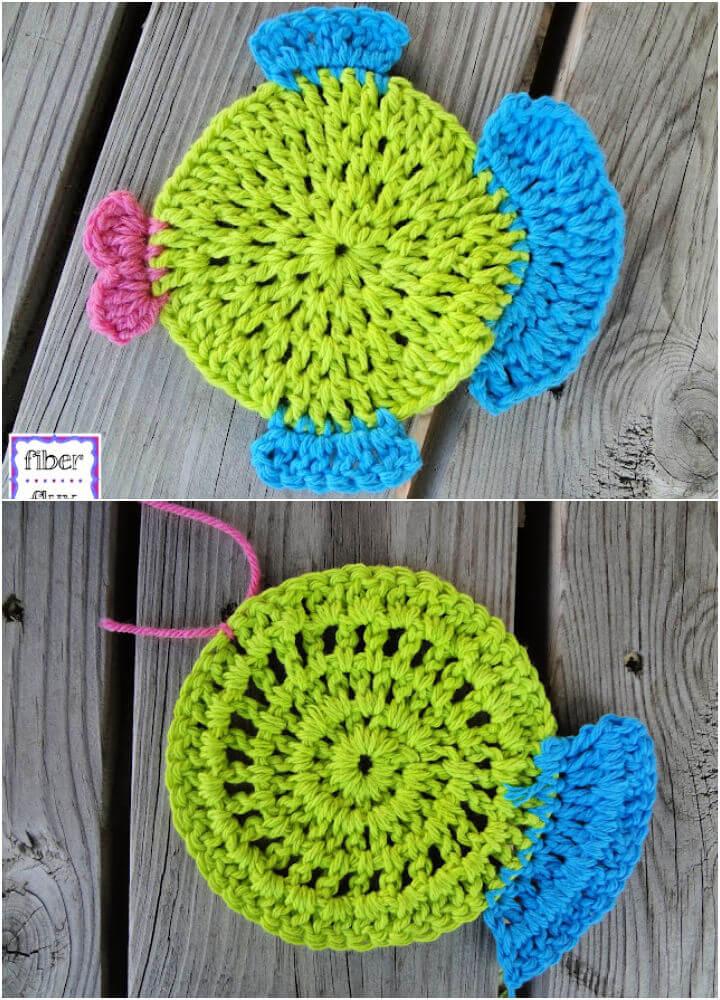 Fabulous Crochet Fish Dishcloth
