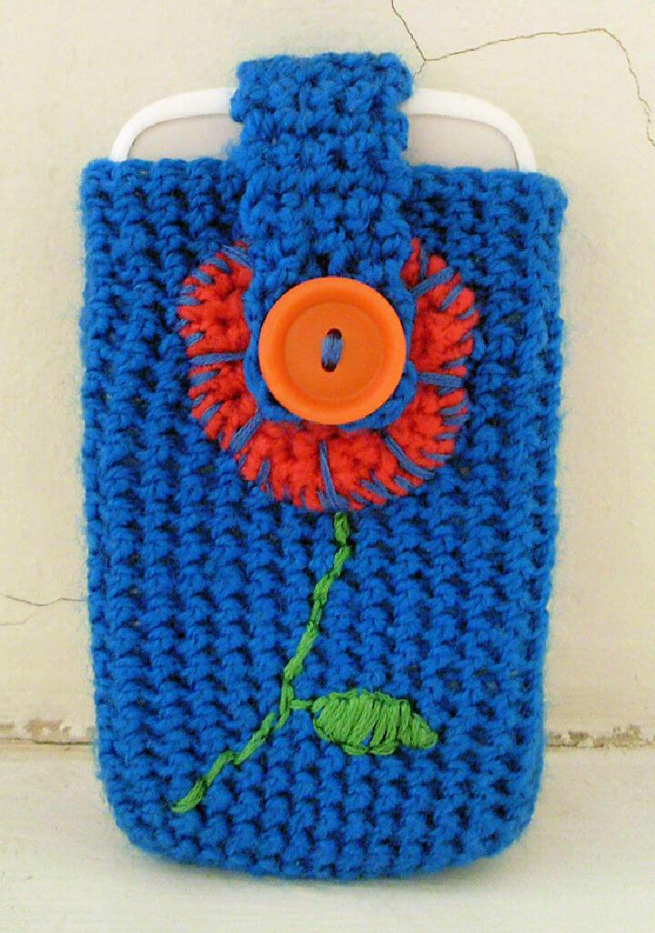 Flower Phone Case Crochet Pattern
