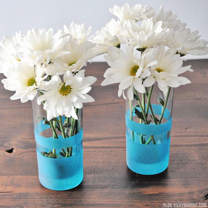 Frosted Clear Glass Vase Decoration