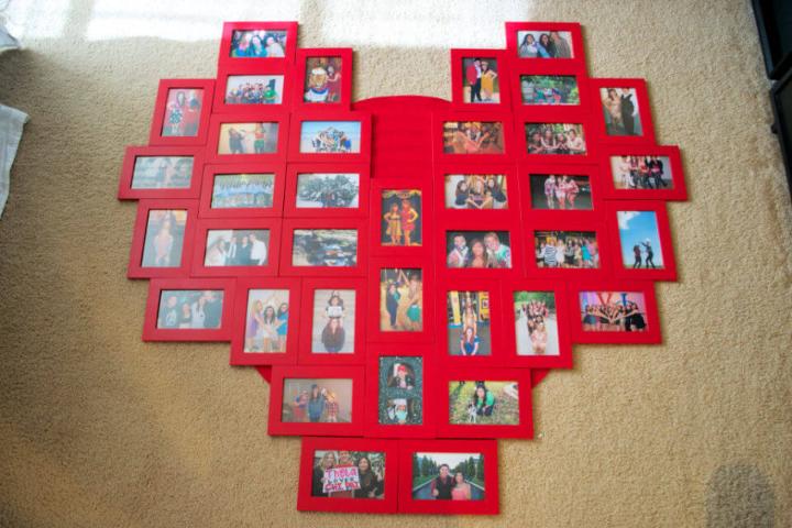 Heart Picture Frame Collage