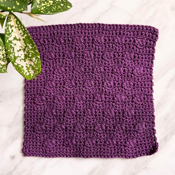 How to Crochet Mulberry Dishcloth