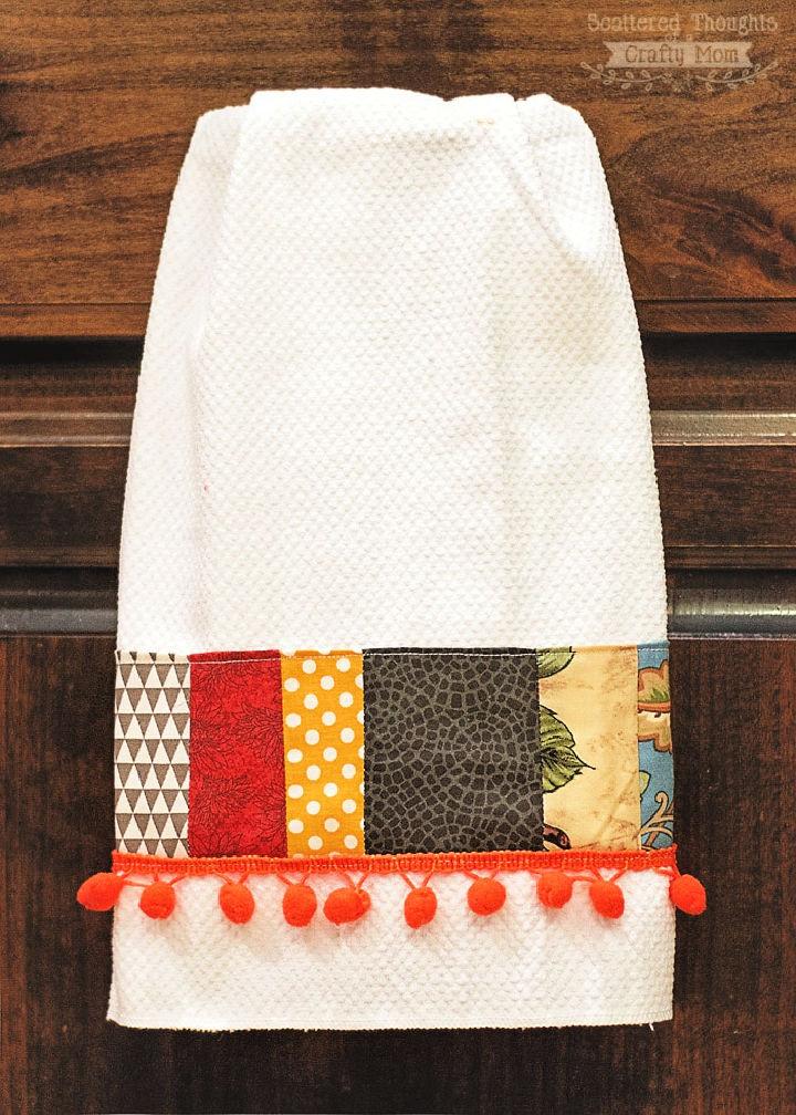 How to Sew Embellished Tea Towel