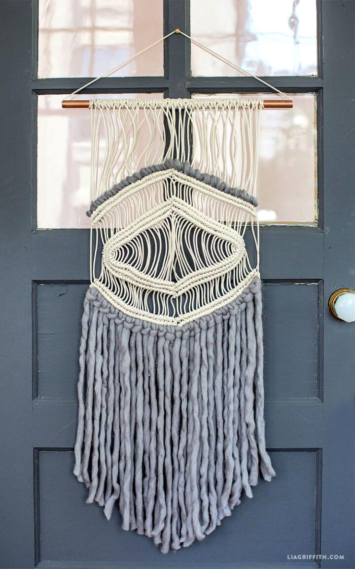 Macrame and Yarn Wall Hanging for Sale