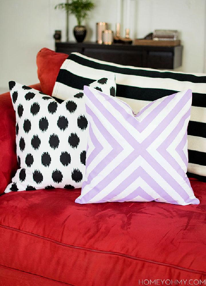 No Sew Pillow Covers