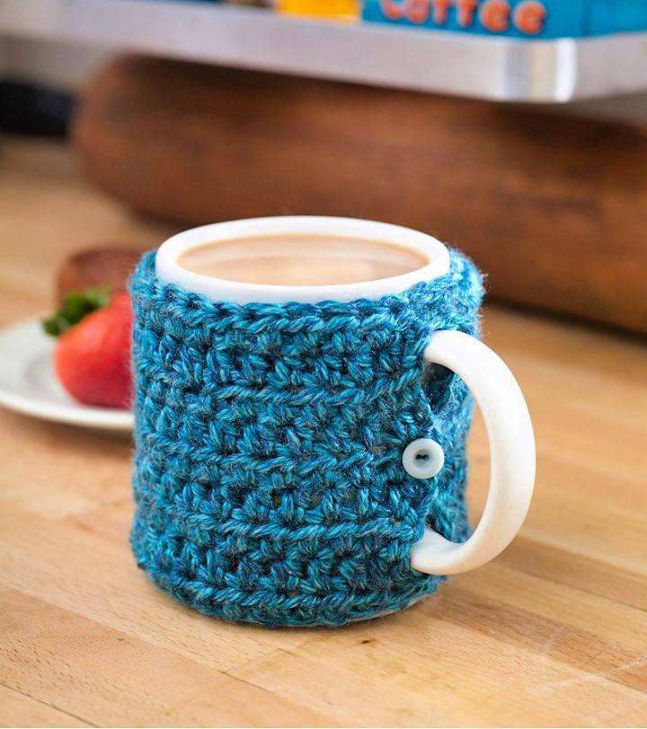 tea cup cozy Handmade crochet Coffee cozy mug mug sleeve coffee mug 
