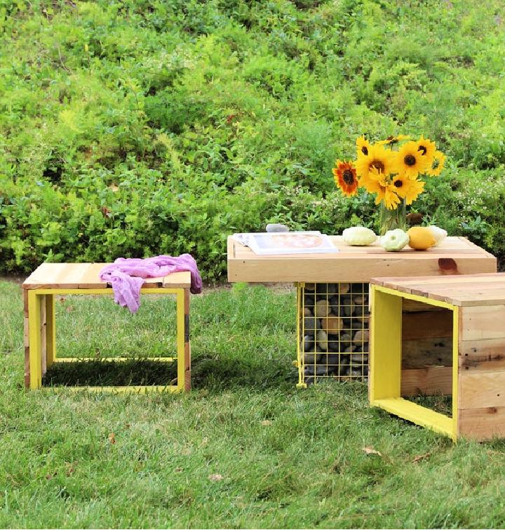 Pallet Coffee Table and Bench