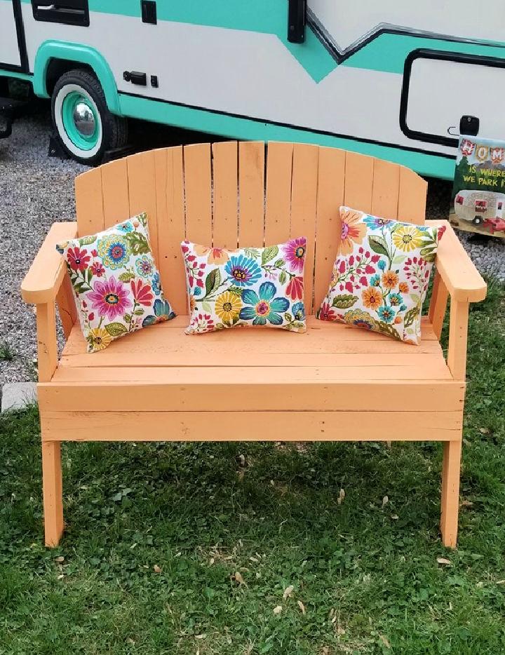 Pallet Love Seat Bench