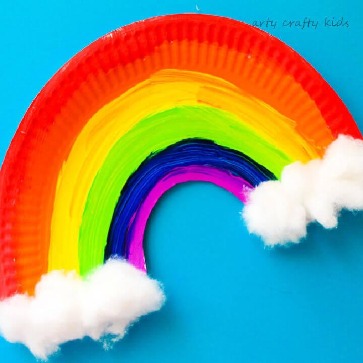 Paper Plate Rainbow for Preschooler