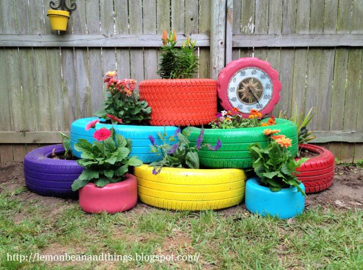 Recycle Tire Planter for Under 80