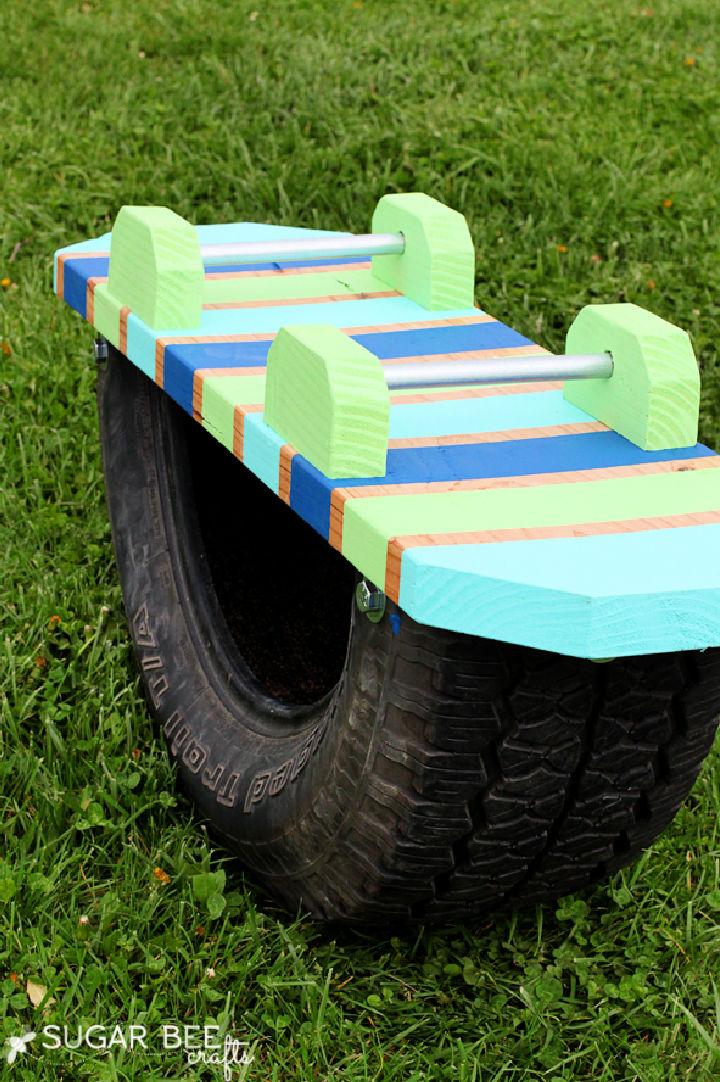 Recycled Tire Teeter Totter