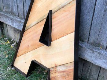 Rustic Industrial Letter from Wood Pallets