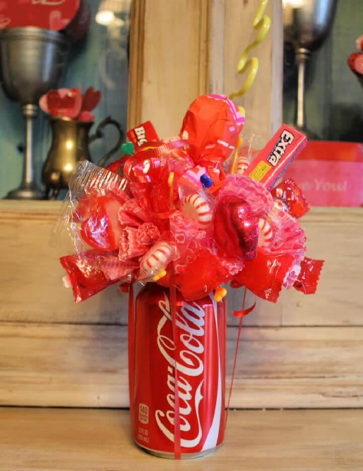Soda Can Candy Bouquet Centerpiece