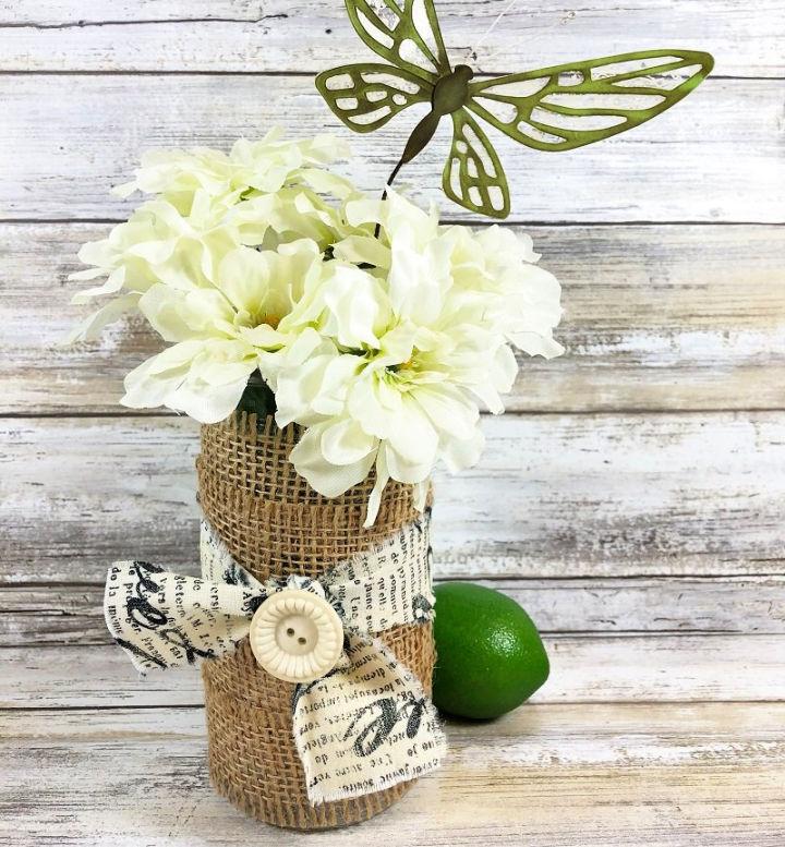 Upcycle a Burlap Vase in 15 Minutes