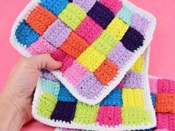 Woven Crochet Dishcloths