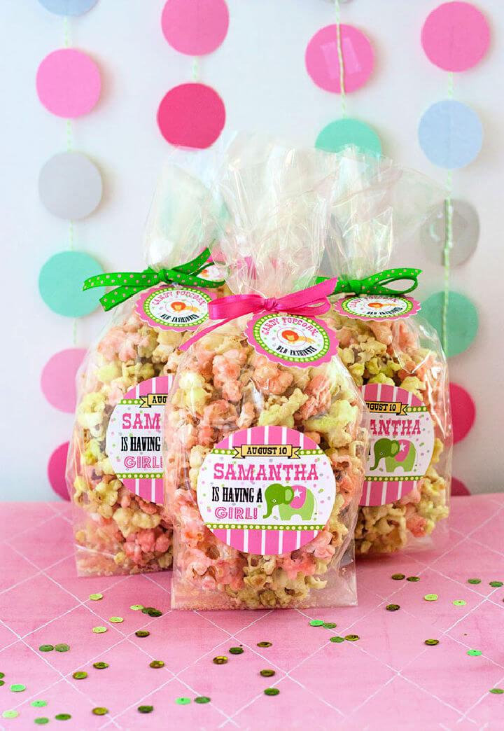 Baby Shower Candy Popcorn Favor