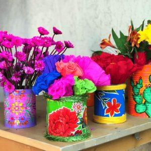 Easy DIY Painted Tin Cans