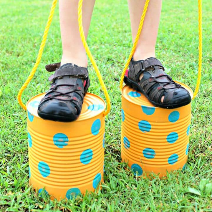 Tin Can Stilts for Kids