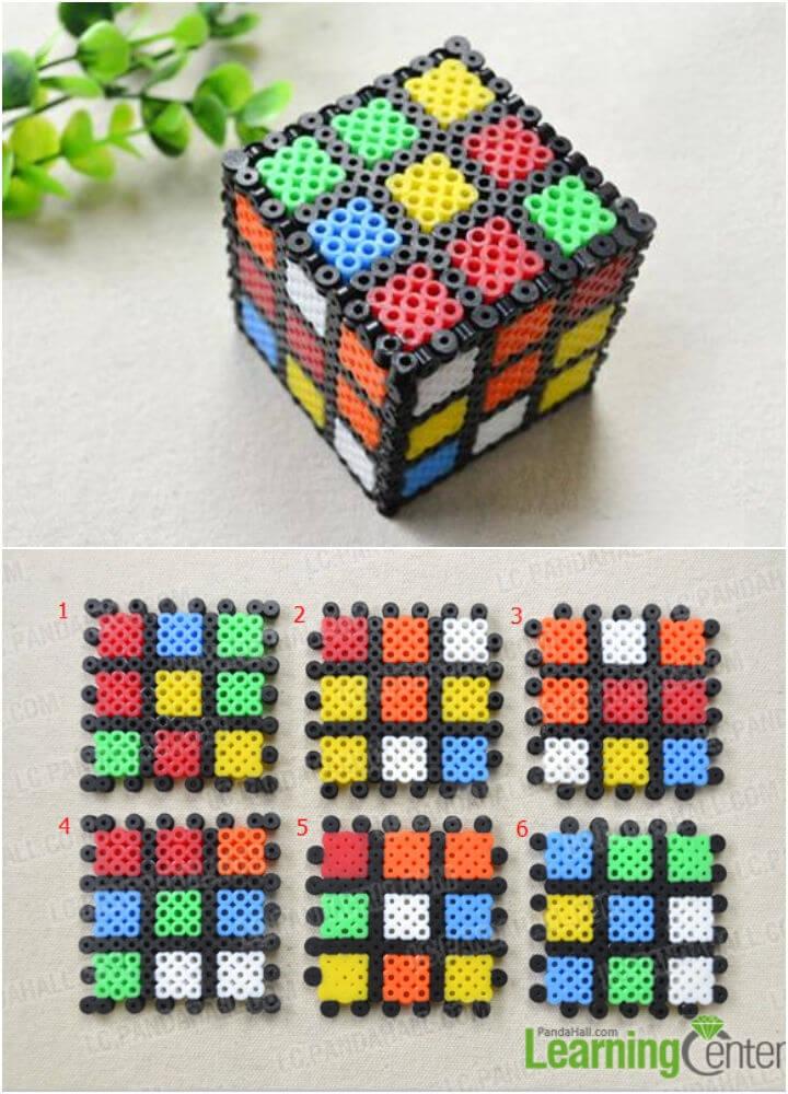 Make a 3D Perler Bead Cube