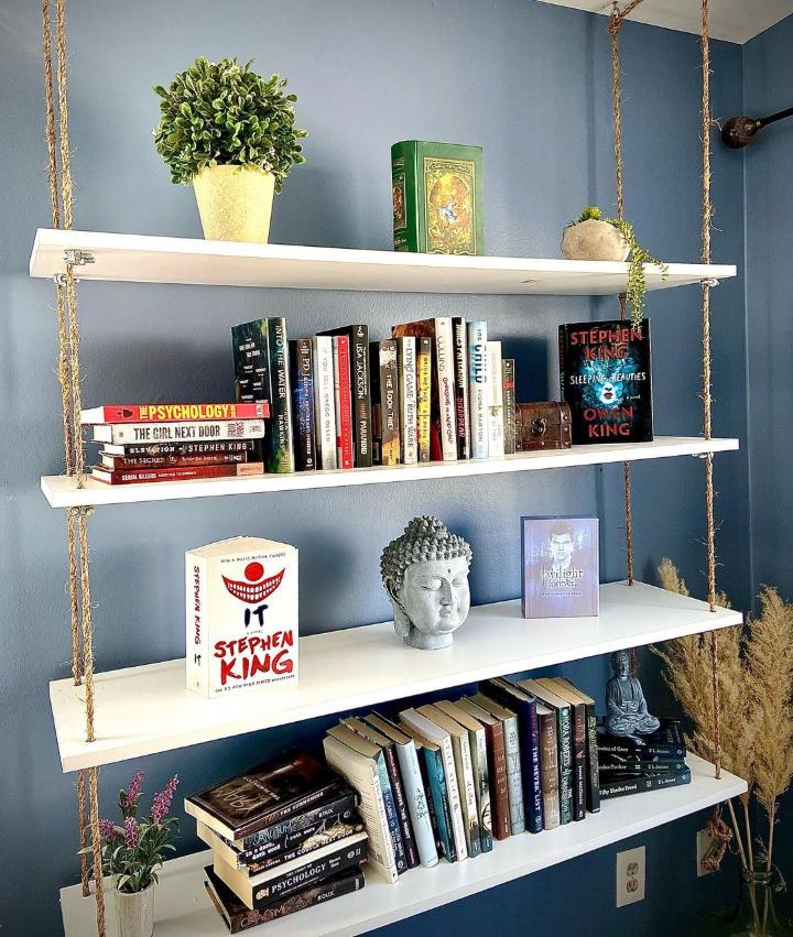 Install Floating Bookshelves