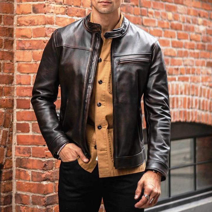 Styling Ideas to Style Men's Leather Jacket Casually