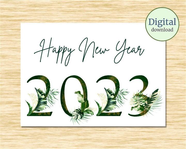 Creative designs for a New Year card